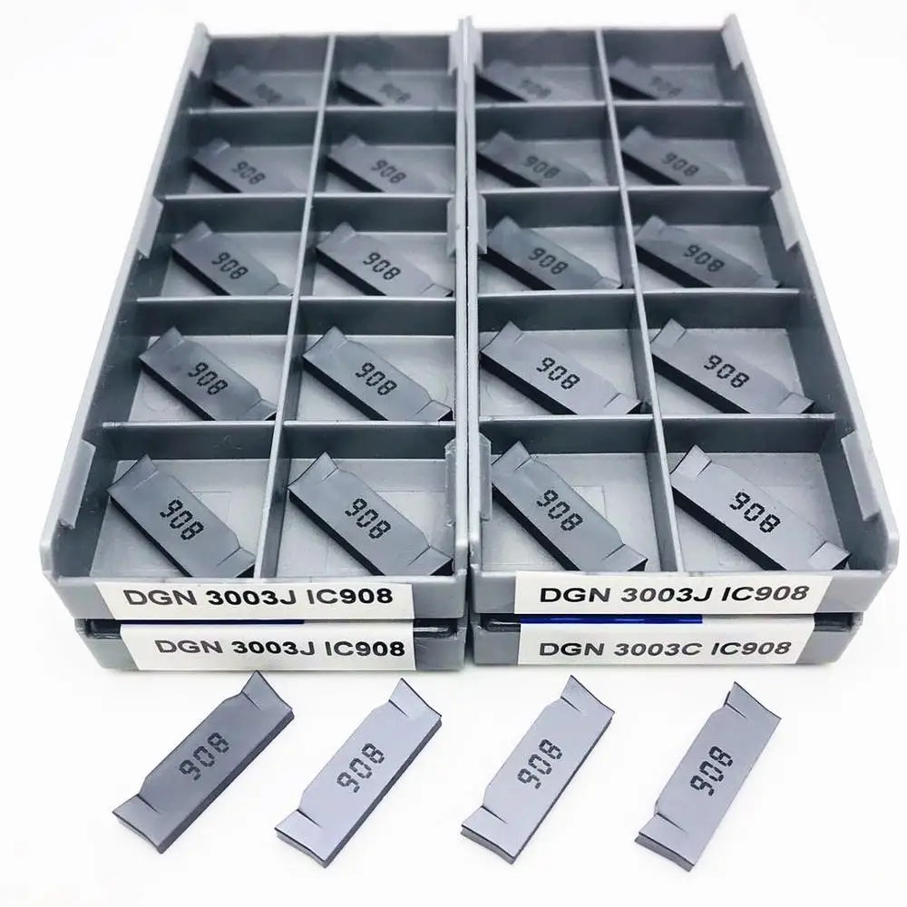 10 шт. DGN3003J / 3003C IC908 Высококачественная вставка из карбида ЧПУ канавочный