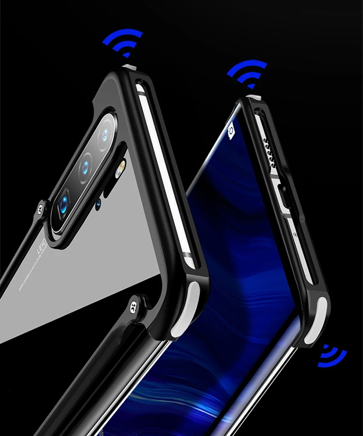 Алюминиевый металлический бампер Oatsbasf для huawei Nova 5/Pro, Роскошный чехол-подушка безопасности, Жесткий Чехол для huawei Nova5 Pro