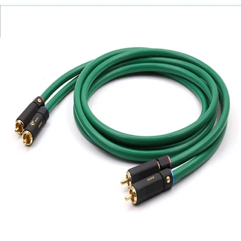 

Hifi audio Interconnect cable 2328 Gold-plated 2RCA Cable High Quality 6N OFC HIFI RCA Male to Male Audio Cable