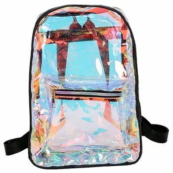 

New Ladies Bag Travel Bag Transparent Bright Ladies Shoulder Bag Black