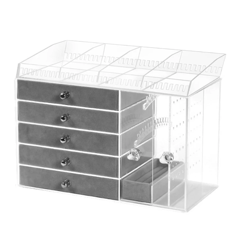 

Transparent Acrylic Earring Stand Shelf Jewelry Storage Box Display Ear Stud Jewellery Stand Storage Case
