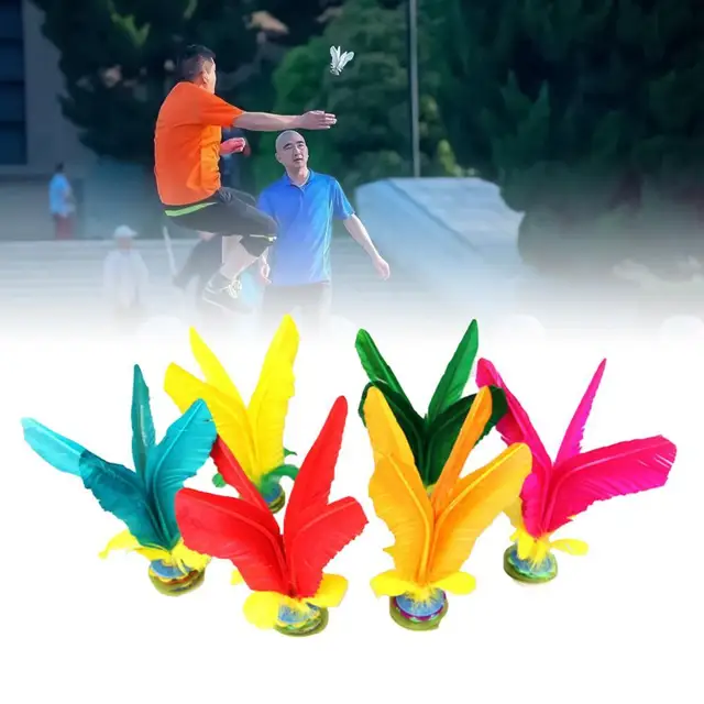 Kick-Resistant Funny Multi-Color Chinese Shuttlecock for Outdoor Recreation