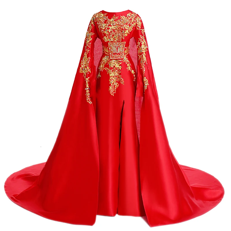 Red Silk Long Sleeve Chinese ...