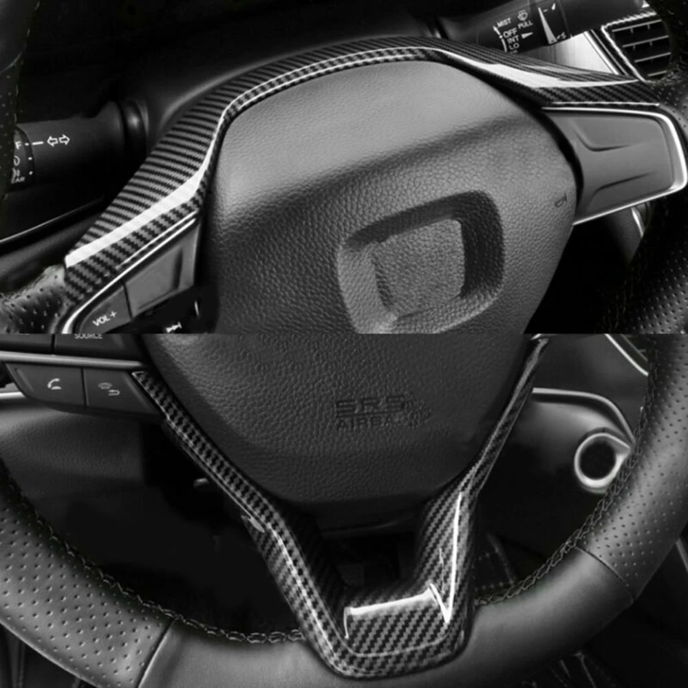 Рамка для руля автомобиля, наклейка, отделка, сделай сам, стильный для Honda Accord, рамка для руля автомобиля, наклейка, отделка