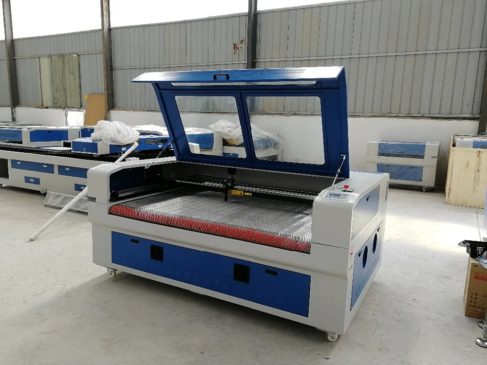 CNC автоматическая подача co2 лазерный аппарат цена кожа резки машины