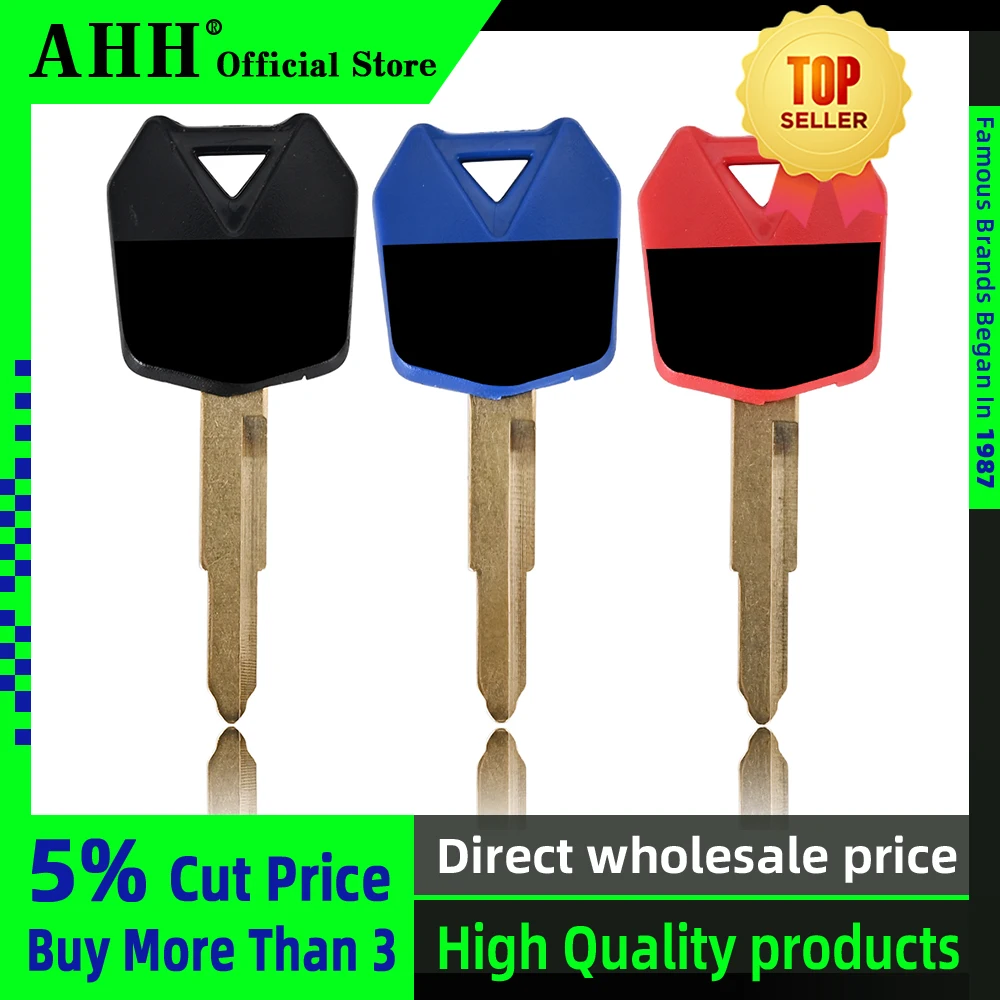 Ahh Motorcycle Blank Key Uncut Blade For Kawasaki Ninja Zx-6R Zx9R Zx10R Zx14R Er6F Er6N Zxr600 Zzr400 Zzr600 250R Keys