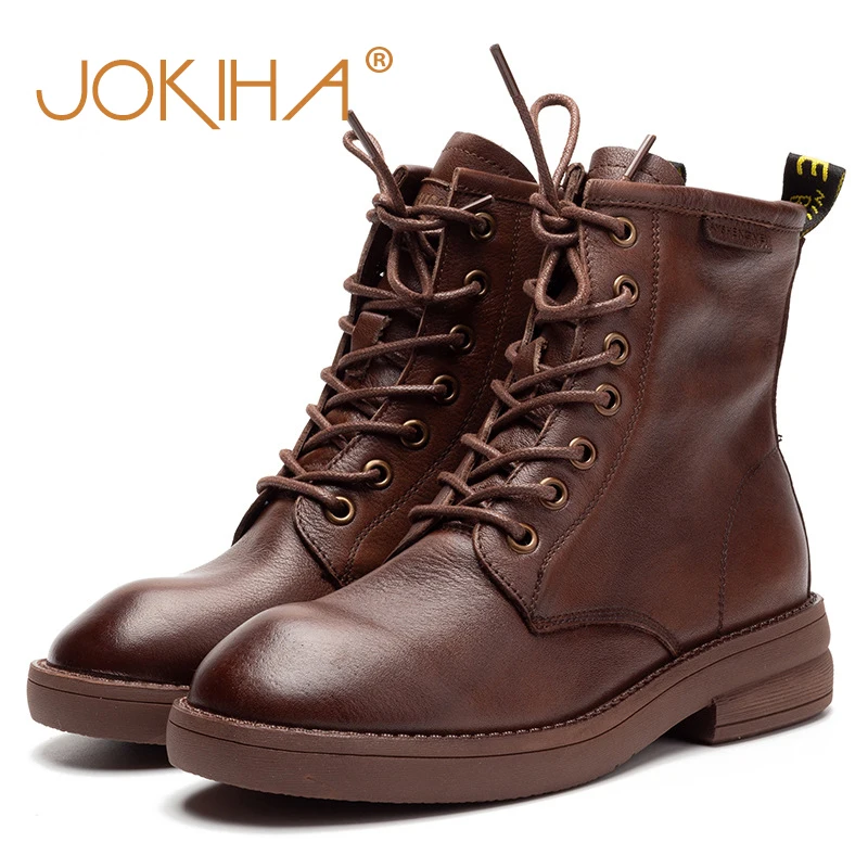 

Winter New Genuine Leather Ankle Boots For Women Cow Suede High Quality Ladies Short Booties 2019 Fashion Motorcycle Boots