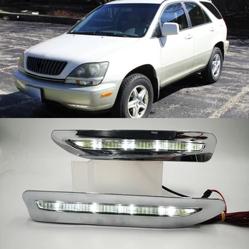 

1 Pair LED Daytime Running Light Car Accessories Waterproof DRL Fog Lamp Decoration For Lexus RX300 RX330 RX350 1998 1999 2000