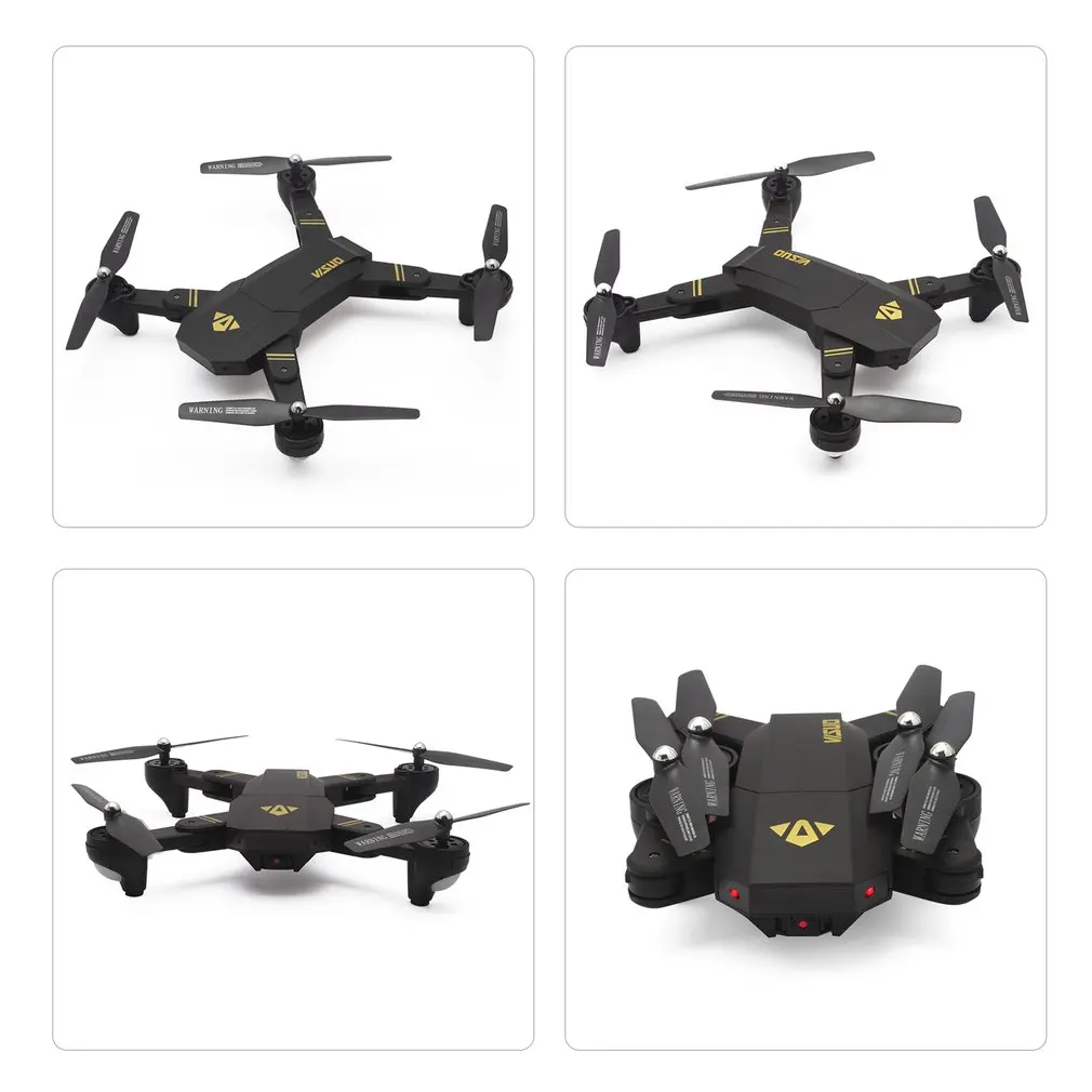 VISUO XS809HW 2,4G складной FPV селфи Дрон RC Квадрокоптер с Wifi камерой 0.3MP удержание высоты RC Квадрокоптер вертолет Дрон
