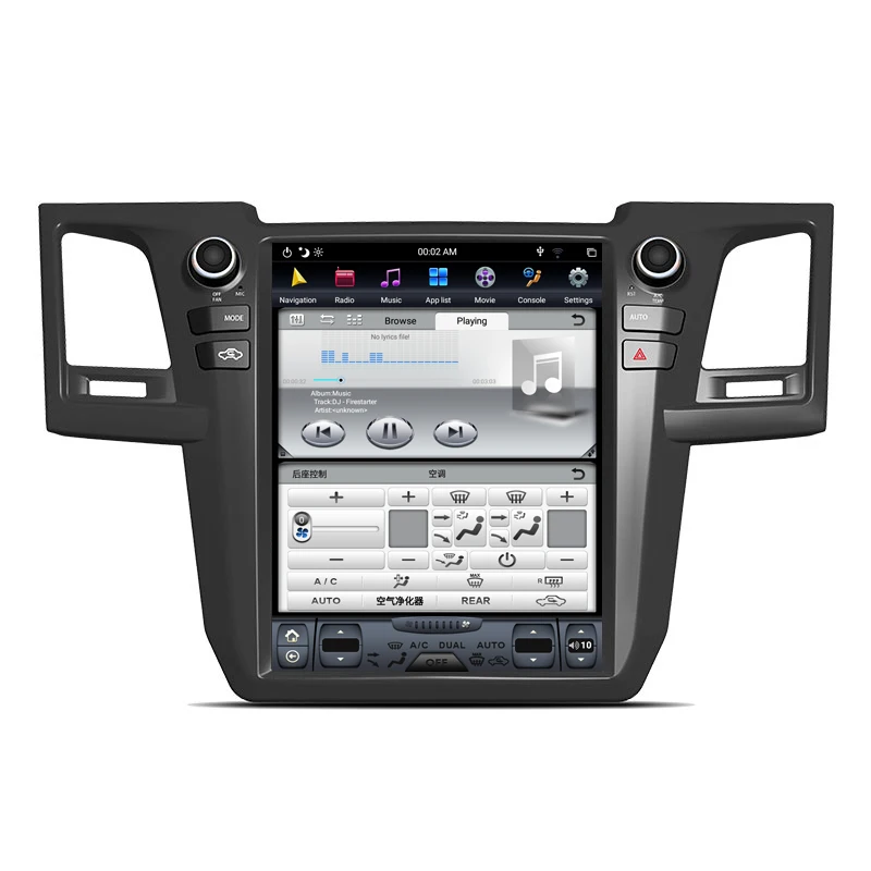 Android 9,0 Tesla Стиль 12 ''вертикальный экран Автомобильный gps навигатор для TOYOTA Fortuner 2007- головное устройство мультимедиа радио плеер