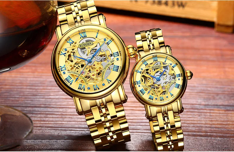 Швейцарские механические часы мужские женские мужские часы в деловом стиле Скелет наручные автоматические Мужские Женские часы