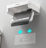 Wall Mount Roll Paper Storage Rack Multi-function Toilet Paper Holder Rack Bathroom Rack Shelves 3 Colors Bathroom Accessories 5