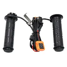 С переключателем, черные Заезды на руль мотоцикла, электрические ручки с подогревом, Нагреватель ручек, Manillar Motocicleta, Лидер продаж