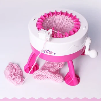 

Plastic Needle Sewing Tools DIY Hand Knitting Machine Weaving Loom For Scarf Hat Kids Children Pretend Play Toys