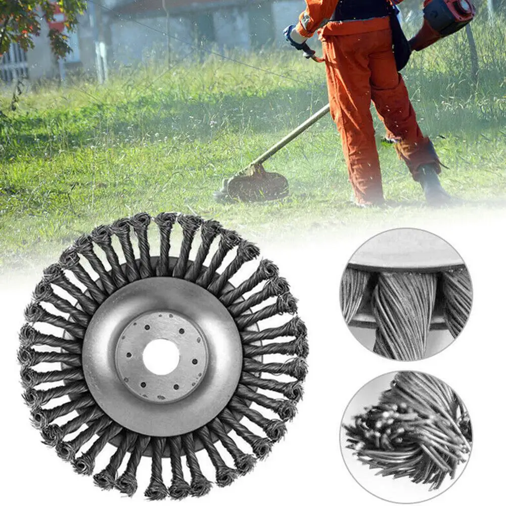 

TWISTER.CK Aperture 8'' teel Wire Weeding Brush Twisted Wire Bowl Type Rotating Wire Wheel Twisted Wire Bowl Type Wire Brush