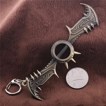

Lol Weapons League Legendary Keychain De Levin Honorary Executioner Pendant Key Chain Fashion Accessories Women Men Keyring