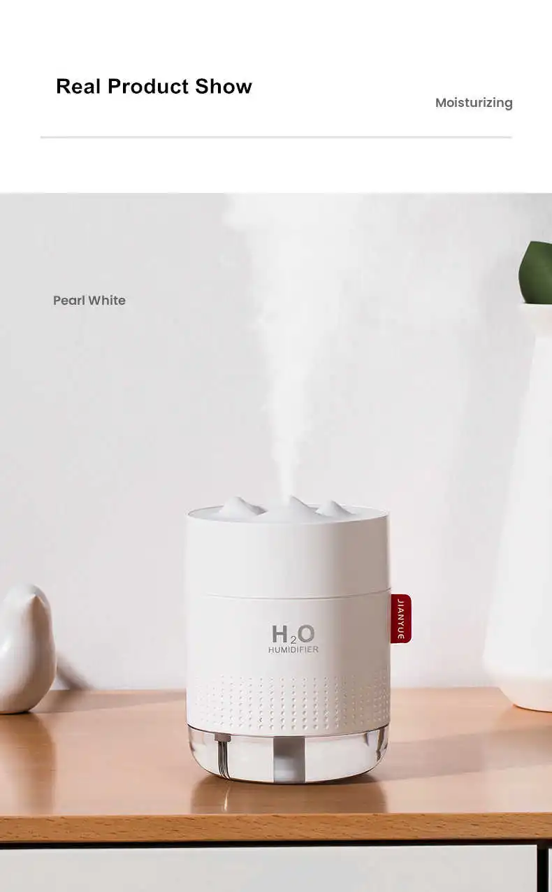 2000mAh Wireless Humidifier Romantic Aromatherapy Humidificador USB Aroma Diffuser Warm Night Lamp Mist Maker Fogger For Bedroom
