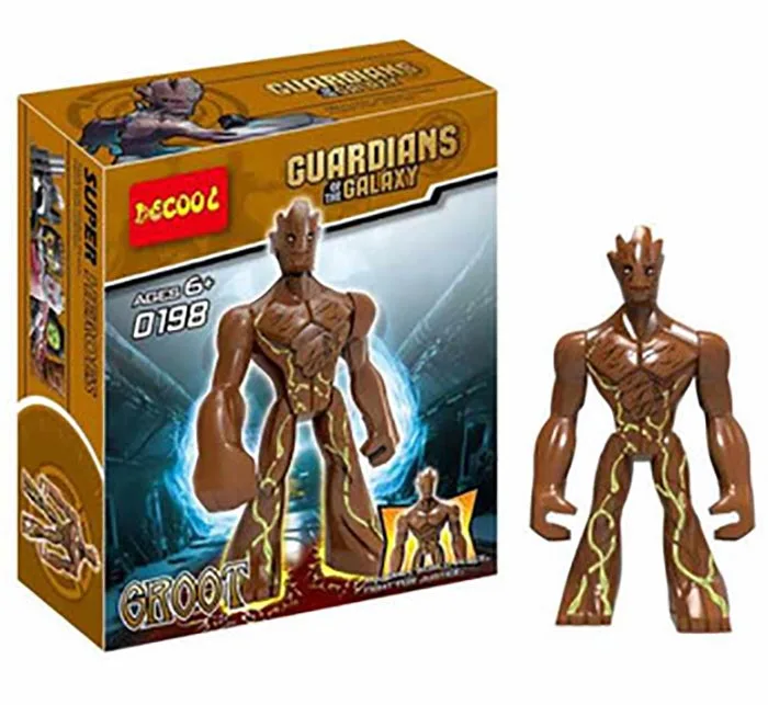 Groot строительные блоки игрушки фигурки Стражи Галактики модель дети