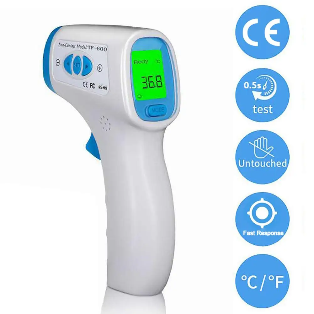 

Electronic Thermometer Non-contact Infrared Ear Forehead Thermometer With LCD Display For Baby Child Adult Support Dropship