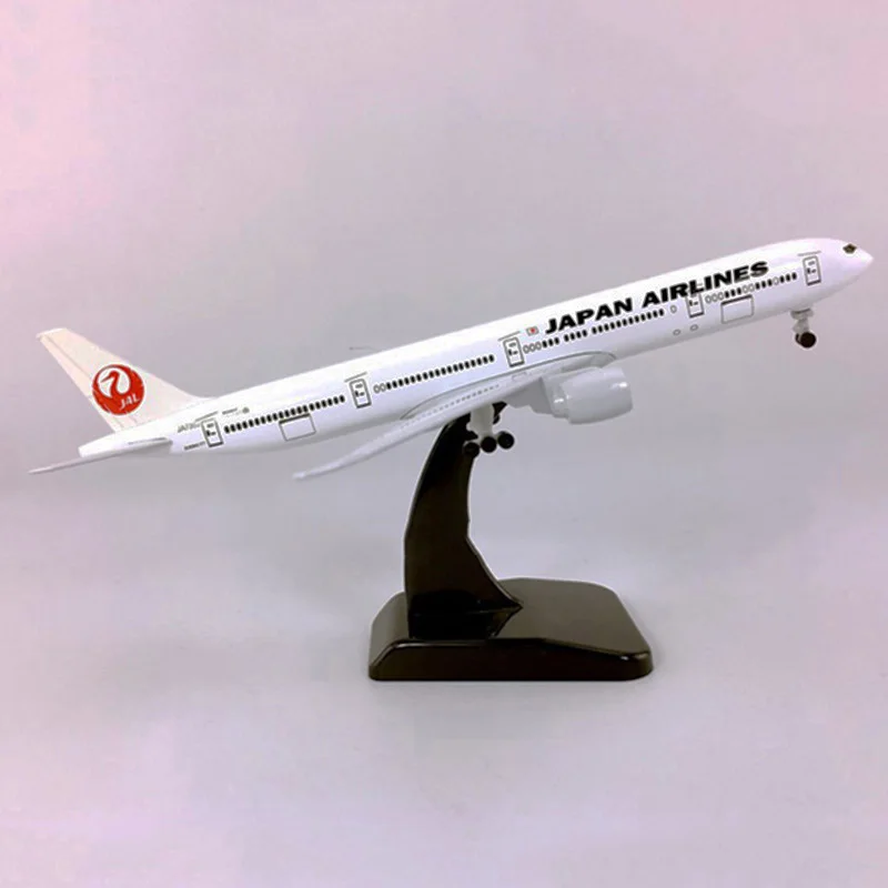 18 см сплав самолет 1/400 масштаб Boeing 777-300 модель большой самолет Юнайтед авиалиний с базой литые игрушки самолет дети коллекционные
