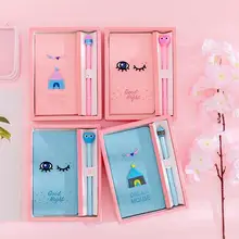 TWISTER. CK мультфильм записная книжка+ гелевая ручка набор простой милый дом мечты глаз сердце дневник канцелярские принадлежности