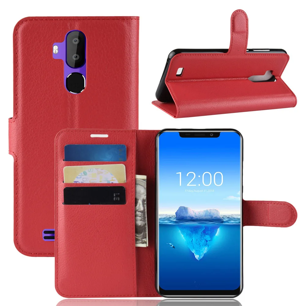 Чехол для Oukitel C12 Pro чехол Conqe кожаный чехол-книжка глобальная версия | Мобильные