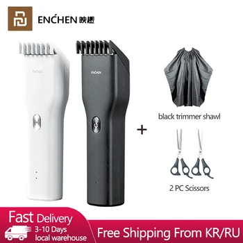 

Xiaomi ENCHEN Hair Trimmer For Men Kids Cordless USB Rechargeable Electric Hair Clipper Hairs Cutter Machine With Scissors Shawl