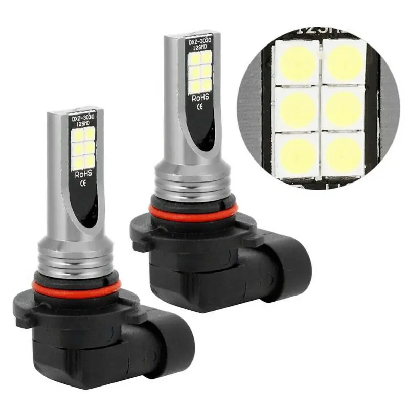 2x9005 светодиодный налобный фонарь HB3 9145 в комплекте 50 Вт 12000лм Противотуманные фары 6000 К водительская DRL лампа