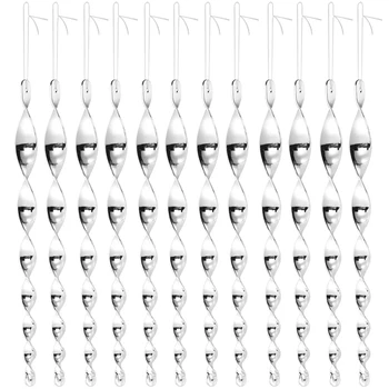 

12Pcs Bird Repellent Reflective Rod Spiral Deterrent Control Device Garden Environmental Protection Agricultural Scare Bird Tool