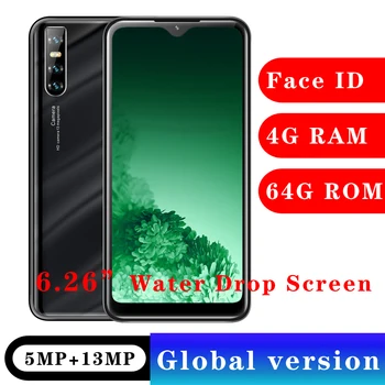 

Global Version A5 Pro 4GB RAM 64G ROM Smartphone 13MP 6.26" Water drop Screen Face Unlocked Android Mobile Phones Celulares 2SIM