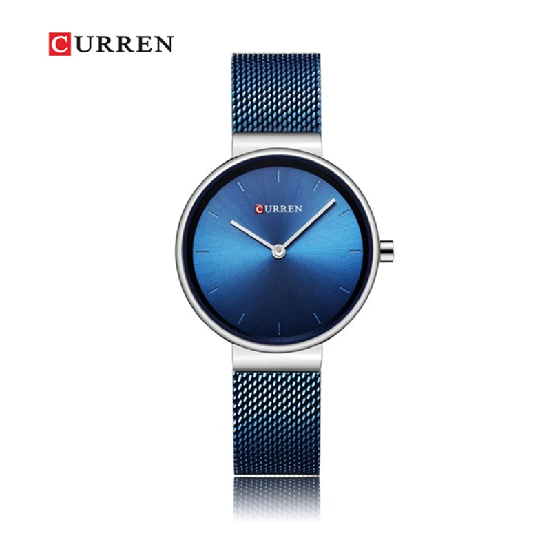 

CURREN Genuine women's watch business waterproof luxury quartz watch steel belt casual fashion hook buckle simple watch ladies