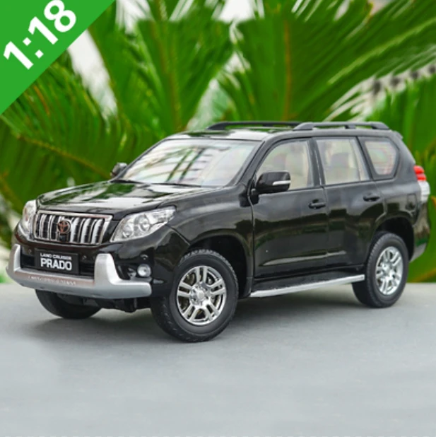 1/18 моделирование литья под давлением модель внедорожника Toyota Land Cruiser Prado Коллекционная модель игрушки с коробкой для подарочных игрушек