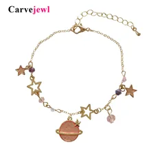 Carvejewl молодая девушка мода браслеты милые эмалированные земли браслет с подвеской сказочной сладкий 5 пятиконечная звезда браслет