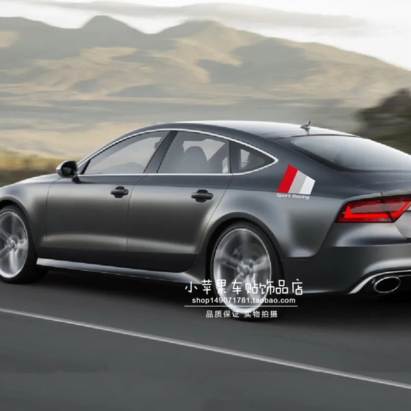 

Автомобильные наклейки для Audi TT, RS, A4, A6, Q5, A3, Q3, Q7, A5, A8, спортивные наклейки для тела, персонализированные наклейки с хвостом