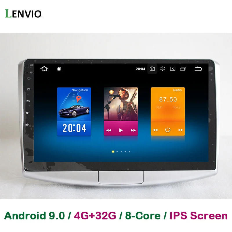 Lenvio ips Оперативная память 4 Гб+ 32 г Octa Core Android 9,0 автомобиля Радио DVD gps навигации для Фольксваген Magotan CC 2012 2013