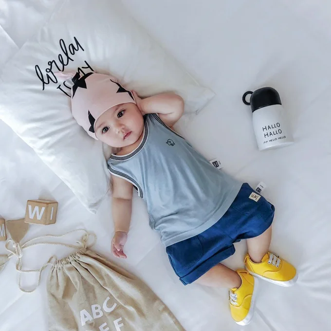 Mini Babe City универсальные детские брюки с карманами, однотонные хлопковые льняные детские шорты, летняя детская одежда Zhili