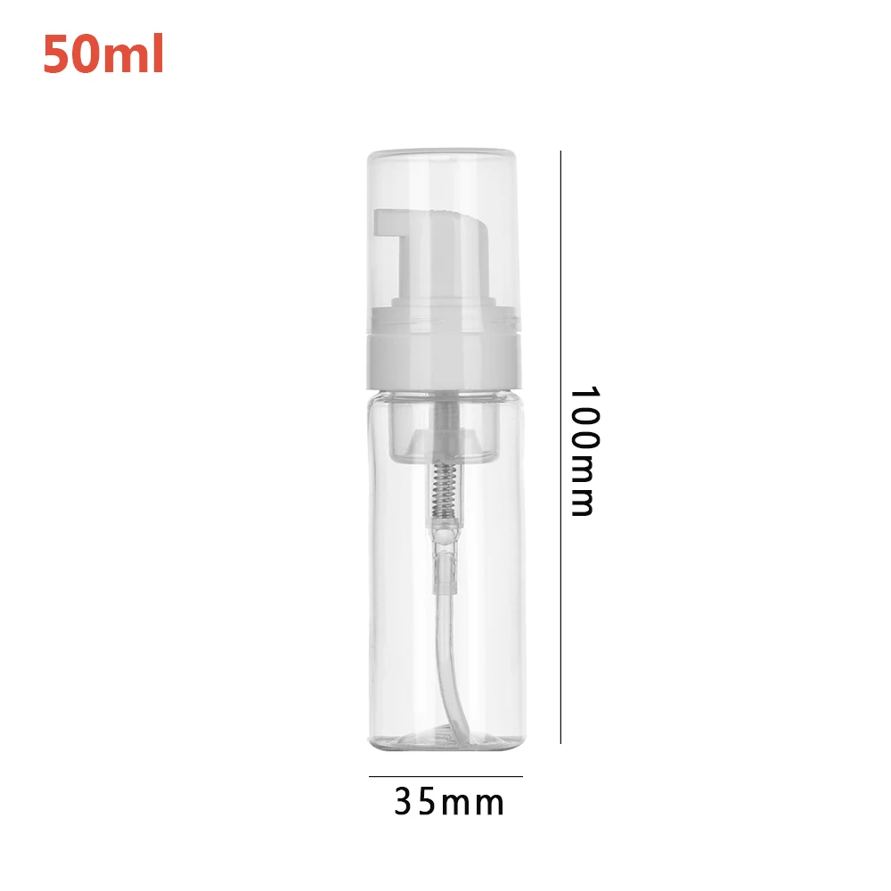 50ml 50/120/150 мл горящаяя бутылка для жидкого мыла, мусс контейнеры для розлива шампунь лосьона гель для душа насосный дозатор для пены бутылки Прямая поставка - Цвет: 50ml