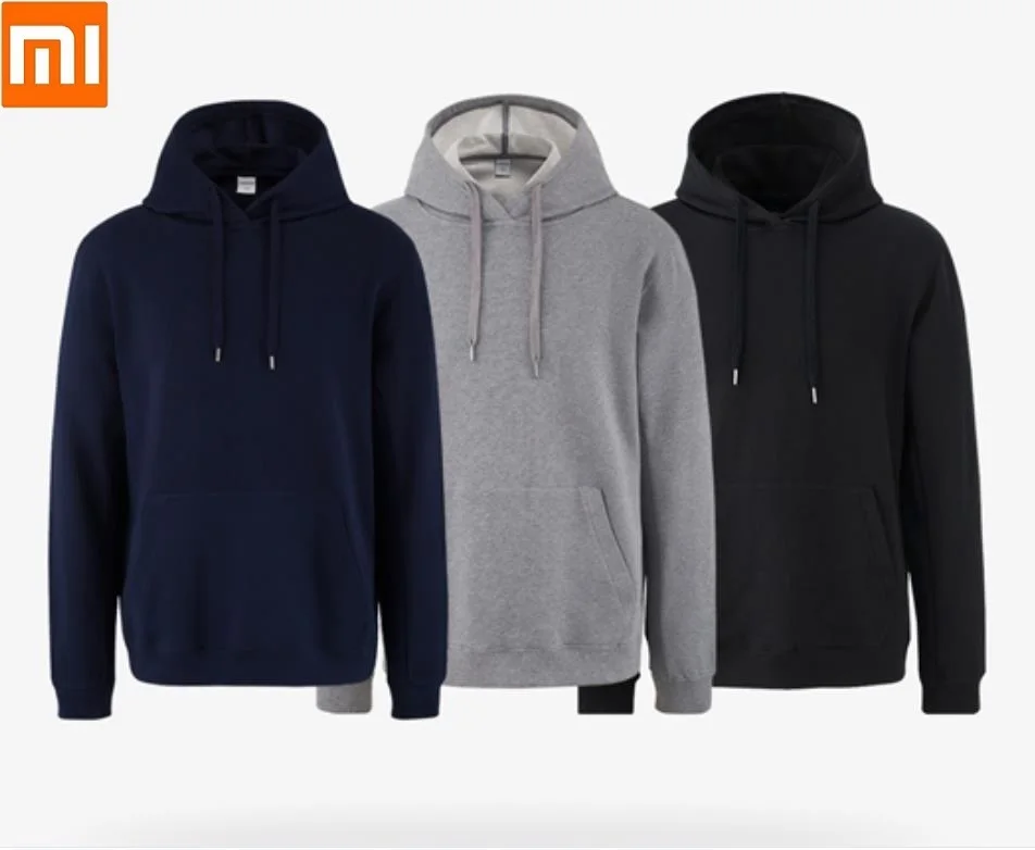 Xiaomi мужчины ITOWN LIFE хлопок сплошной цвет капюшон Толстовка Досуг с длинным рукавом Толстовка спортивный костюм пальто повседневная спортивная одежда