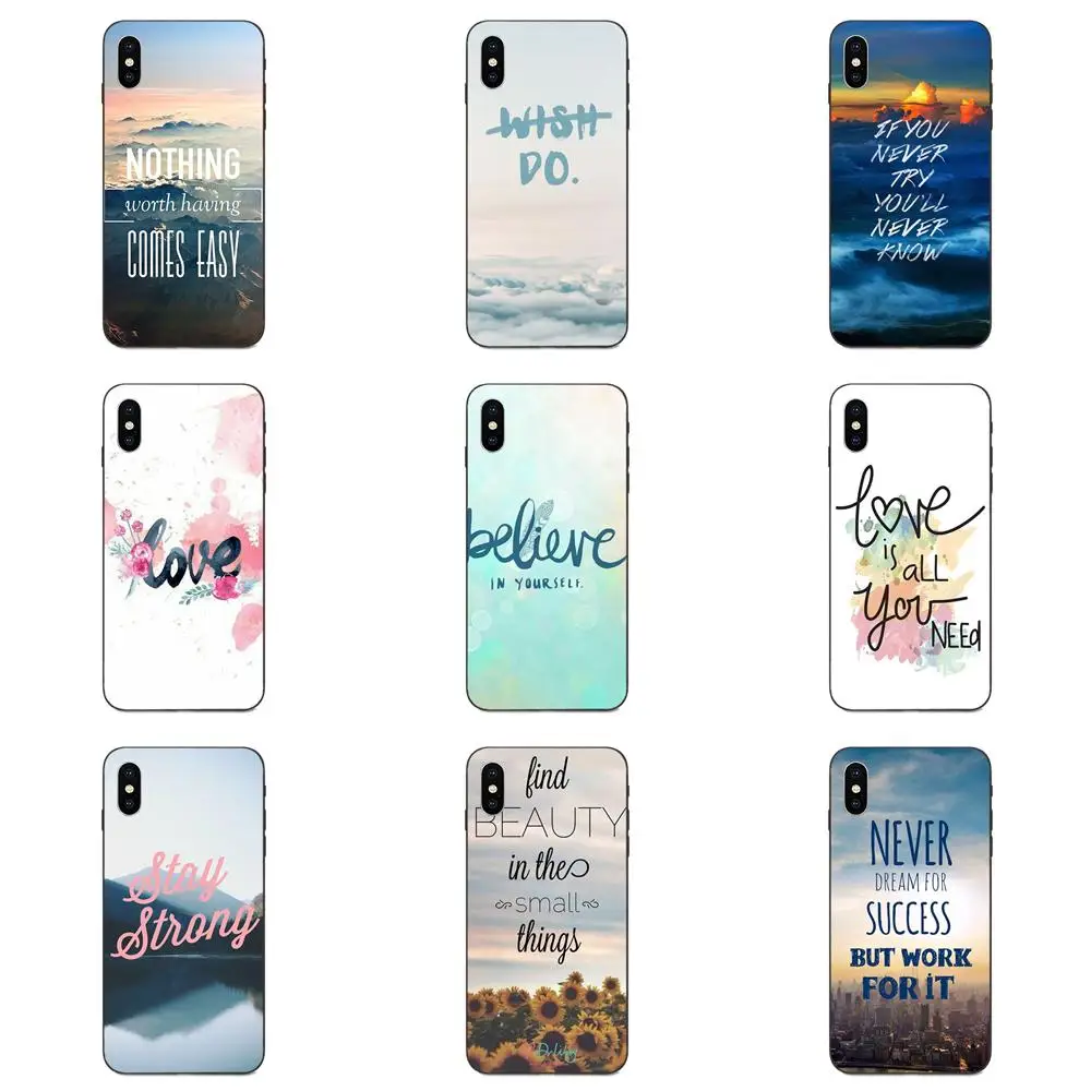 Вдохновляющие мотивирующие цитаты любви для Huawei Mate 9 10 20 P8 P9 P10 P20 P30 Lite Mini играть Pro P