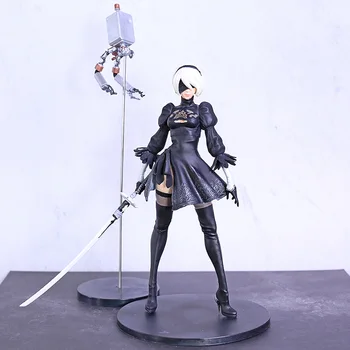 

YoRHa No. 2 Doll Nier:Automata Action Figure 1/6 scale Painted Anime Figure Deluxe Version 2B PVC Figure Toys Collectable Model