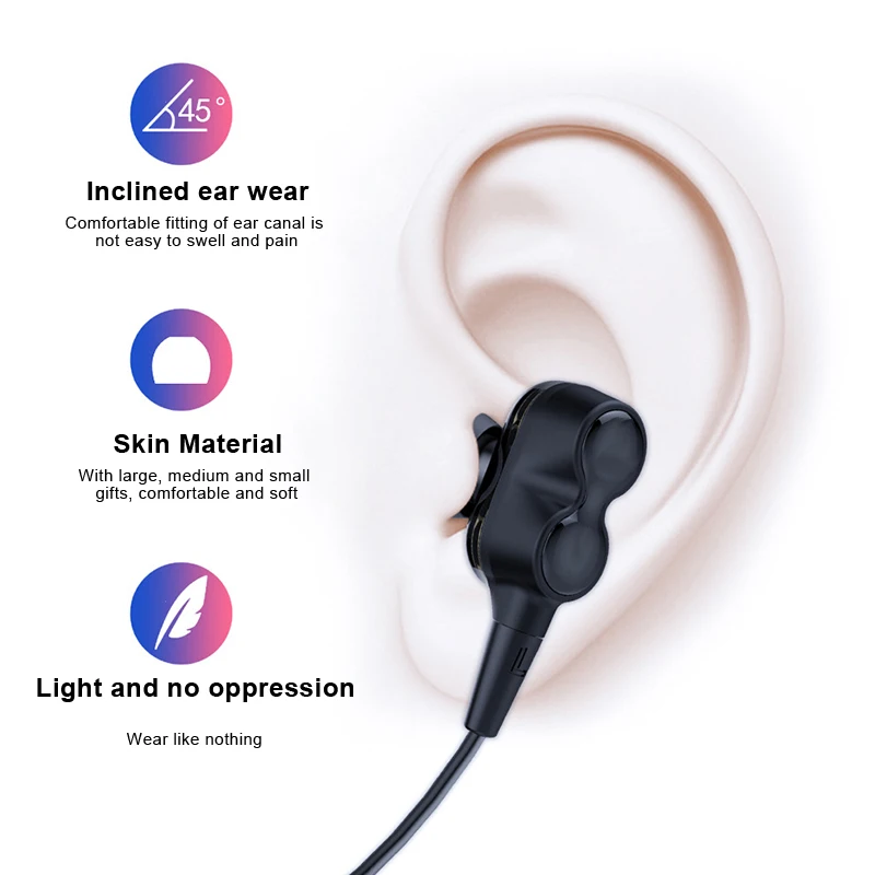 Wireless Bluetooth Earphone HiFi Stereo Comfortable for Outdoor Sport Running VDX99