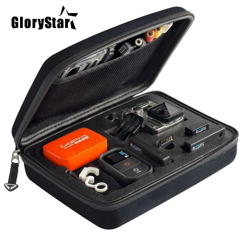 Glorystar Borsa Per Fotocamera Media Portatile Pacchetto Di Archiviazione Eva Custodia Portatile Per Go Pro Hero Max Osmo 87654 Sjcam Sj4000 Sj5000 Sj