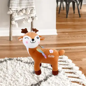 

1Pc Sika Deer Shape Doll Baby Soothing Doll Pillow Plush Stuffed Soft Plush Animals Toy Room Adornment