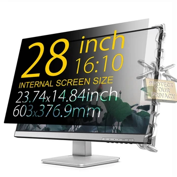 

YOSON 28 inch 23.74mm*14.84mm Screen Privacy Filters For 16:10Anti-Glare Monitor Filter Privacy Screen Protector