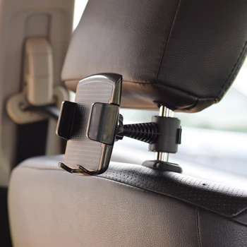 

360° Rotatable Car Back Seat Headrest Mount Holder Stand For 3.5\"-6\" Phone R2JB