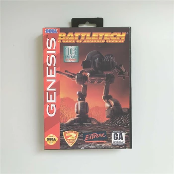 

Battletech - USA Cover With Retail Box 16 Bit MD Game Card for Sega Megadrive Genesis Video Game Console