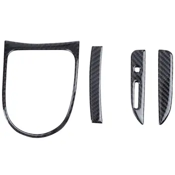 

Carbon Fiber Car Gear Shift Panel Frame Cover Stickers for Ford Mustang 2015-2017 Car Accessories Car Stickers Styling