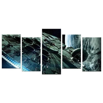 

5 Pcs,Diy Diamond Embroidery Space Ship Painting Diamond Painting,Full Diamond Picture Of Rhinestones Cross-Stitch