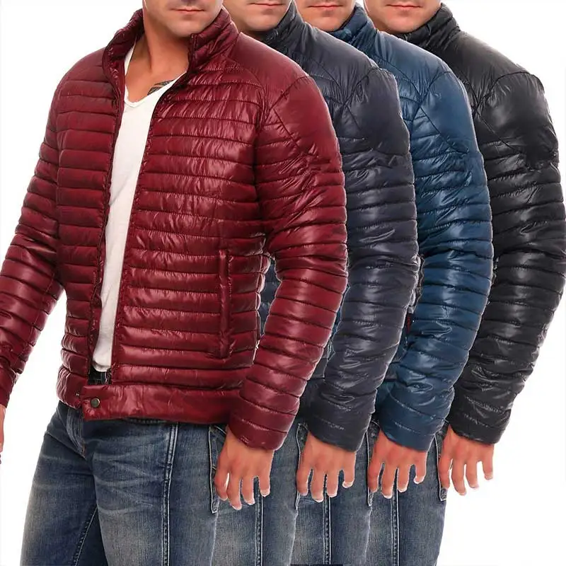 Vente ZOGAA 2019 hommes décontracté épais rembourré veste Zipper Slim mâle mode manteaux hommes vêtement d extérieur parka chaud manteau hommes veste hiver