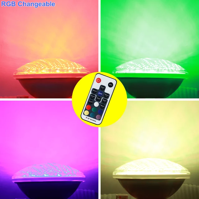RGB Pool Light Par56 Luz Piscina 24W 36W Underwater Led Lamp Ip68 Waterproof Pond Lights 12V Led Light replace Halogen Lamp RGB